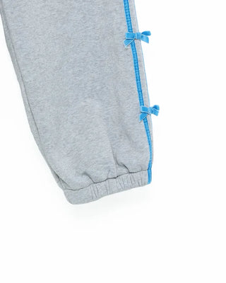 Velvet Ribbon Line Elastic Waist Pants