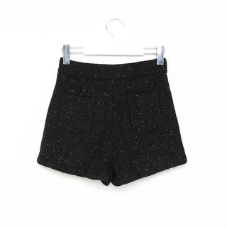 Back pocket tweed shorts