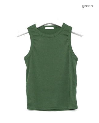 Rayon Blend Ribbed Tank Top
