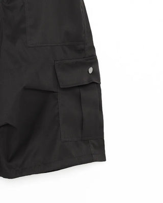 Tucked cargo Bermuda cotton pants