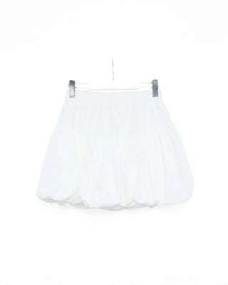 Elastic waist balloon mini skirt