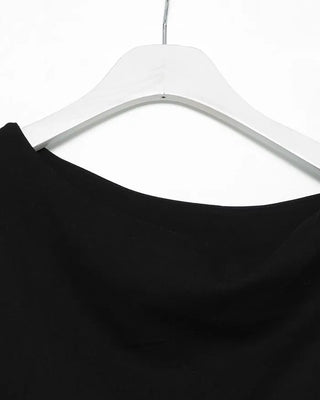 Asymmetrical Boat Neck Sleeveless T-Shirt