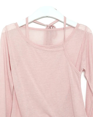 Layered sheer T-shirt