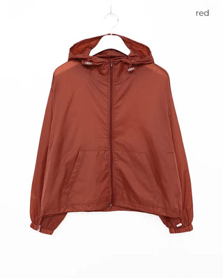 See-through semi-cropped windbreaker