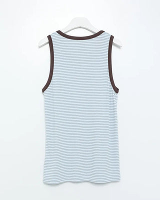 Striped sleeveless top