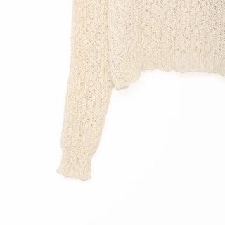 Popcorn V-neck knitwear