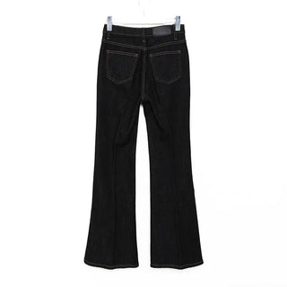 Flared indigo denim