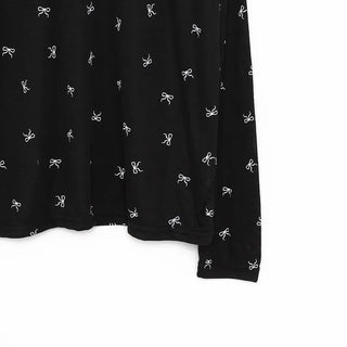 Ribbon Pattern Sheer T-Shirt