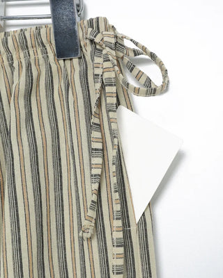 Striped cotton easy pants