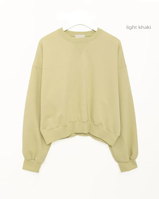 Basic color sweatshirt
