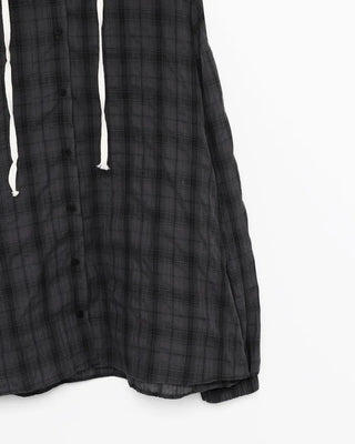 Checked hoodie shirt