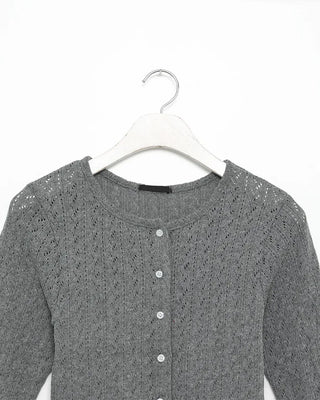 Crew neck cardigan