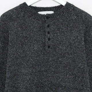 Simple Henley Neck Knit