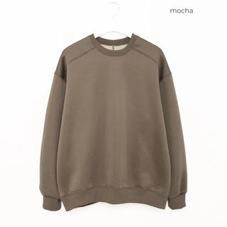 Brushed slit sweatshirt