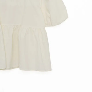 Square neck shirred blouse