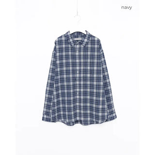 Oversized check shirt