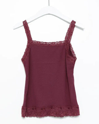 Hexagon Lace Neck Camisole