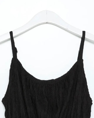 Frill Shirred Bustier Pants Set