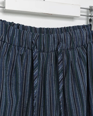 Slit Multi-Stripe Wide Easy Pants
