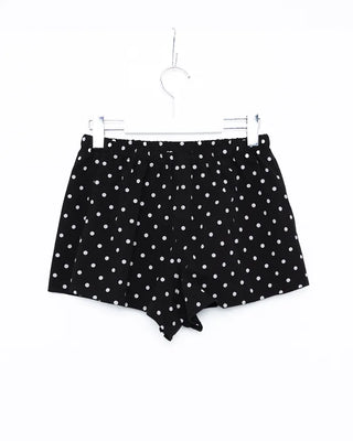 Polka Dot Covered Button Shorts