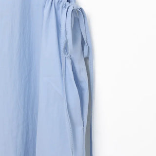 Sleeveless Shirred Long Dress