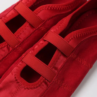 Satin suede Mary Jane shoes