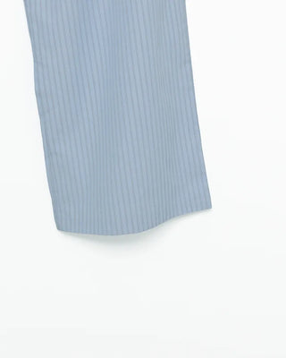 Striped layered wrap skirt set with banding pants