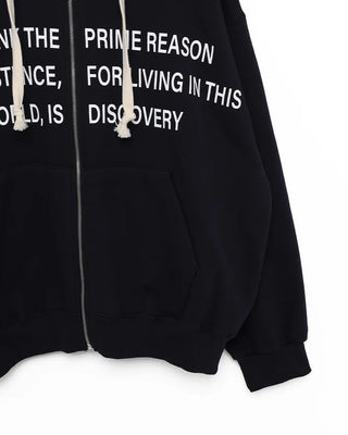 Lettering Hooded Parka