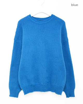 Loose-fit round-neck knit