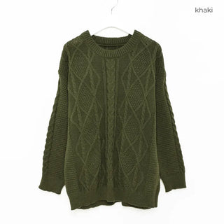 (Unisex) Cable Low Gauge Box Knit