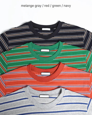 Trendy striped short-sleeved T-shirt