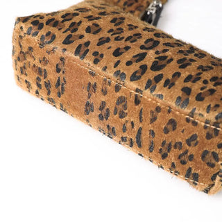 Leopard print tote bag