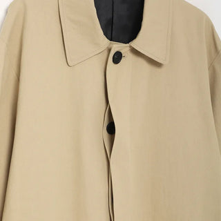 Unisex casual balmacaan coat