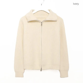 Double zip-up knit