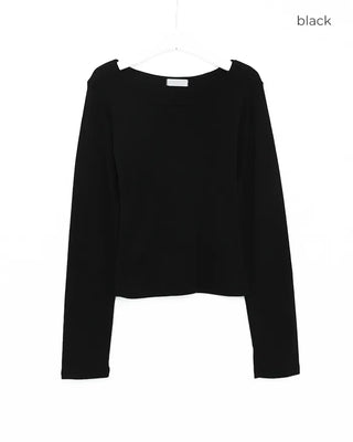 Basic Crew Neck Long-Sleeve T-Shirt