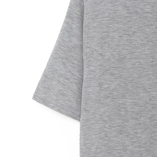 Spun ribbon color-blocked short-sleeved T-shirt