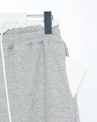 Side-tuck layered easy pants