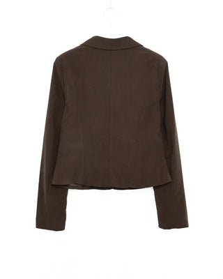 Corduroy short tailored jacket