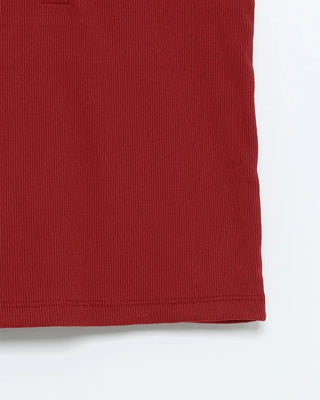Square neck button sleeveless