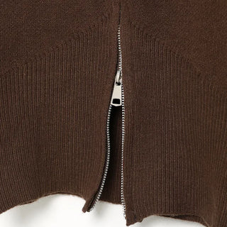 Half-zip knit
