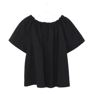Neckline shirred blouse