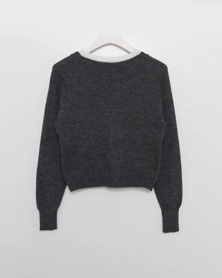 Layered Point Frill Cardigan