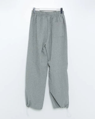 Checked parachute pants