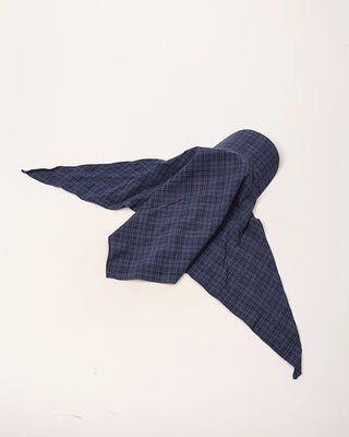 Checkered scarf cap