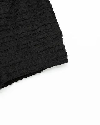 Embossed band shorts