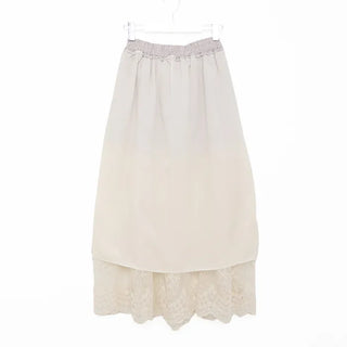 Half-lace long skirt