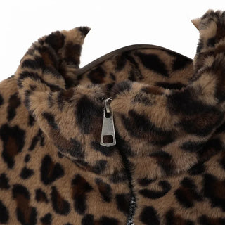 Leopard fur jacket