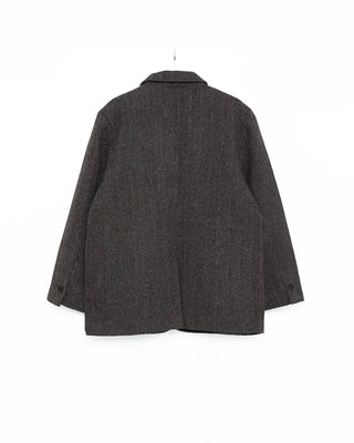 (Unisex) Herringbone Dart Line Single Jacket
