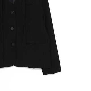 V-neck tie set jacket