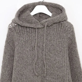 Alpaca wool parka knit